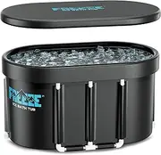 ISIDO XL 129 Gals Oval Ice Bath Tub with Cover for Athletes, Portable Cold Plunge Tub for Cold Water Therapy and Recovery, Great for Home Gyms Use