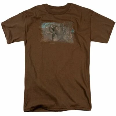 Wild Wings Rolling Thunder T Shirt Mens Licensed Elephant African Tee Coffee