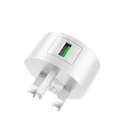 C68B UK Plug Single USB Port QC3.0 Fast Charger for Tablet Smartphone