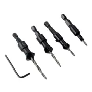5 Pcs Woodworking Carpentry Conical Drill Sets for Bit