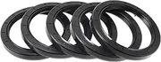 X AUTOHAUX Universal Oil Seal TC Double Lip W Steel Spring Seal Ring Rotary Shaft Seal 70x90x10mm High Pressure Nitrile Rubber Black 5 Pcs