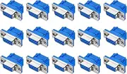 uxcell D-sub Connector DB9 IDC Crimp Connector Female Socket 9-pin 2-Row Female Serial Port Terminal Breakout for Mechanical Equipment CNC Computers Pack of 15