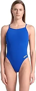 Arena Women's Performance Team Solid Lace Back Swimsuit One Piece Bathing Suit