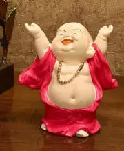 Traditional Buddha Showpiece in a Happy Smiling Posture for Home D?cor & Gifting