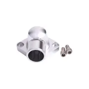 Aeroflow Brand Billet Thermostat Housing Silver Suits for Chevy SBC / BB