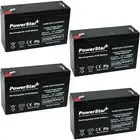 PowerStar AGM6V12 6V 12AH Battery Replacement for APC BACK-UPS BK575C - 4 Pack