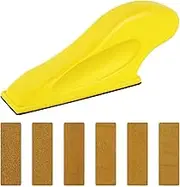 Mini Sander Kit, Micro-Sanding Tools for Small Projects, Small Detail Handle Sanding for Tight Narrow Spaces&DIY Crafts