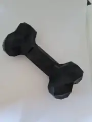 Black medium size dog bone durable chew toy / fetch toy