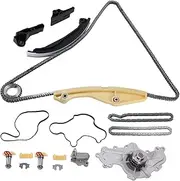 X AUTOHAUX 1 Set Timing Chain Kit for Ford F-150 Edge Explorer Taurus Flex for Mustang Transit-150 3.5L 3.7L No.BL3Z6268A
