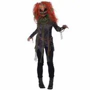Pumpkin Monster Creature Creepy Scary Horror Halloween Adult Womens Costume