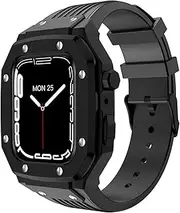 [CEKGDB] Watchcase For Apple Watch Case Metal 44mm 45mm 42mm Silicone Strap Metal Frame Accessories For Iwatch Series 7 6 5 4 SE