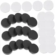 INOOMP 30pcs Pieces Board Chess Accessories Black Accessory Counters Game Tournament Adults Backgammon Counters Chips Board Games Checker Figures Checkers Replacement Plastic