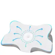 NNEOBA Orthopedic Memory Foam Cervical Pillow Support White