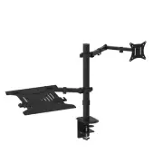 Artiss Monitor Arm Stand Laptop Tray Display Holder Screen Mount Bracket Blk NEW