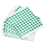 Round Number Stickers, 10mm Dia Number 1-100 Coated Paper Label 15 Sheets Rreen