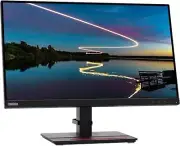 LENOVO THINKVISION 24" IPS LED FHD 60hz MONITOR T24m-20--RAVEN BLACK--NEW
