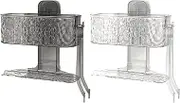 Ungtyb Shower Suction Cup Shelf for Bathroom, Ventilated Storage, No Drilling, Strong Suction with Clamp for Bathroom Kitchen 8.39 x 4.09 x 8.03 inches
