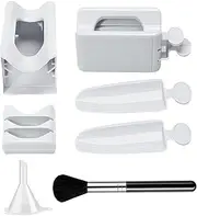 Nail Dip Powder Powder, Nail Dip Container - Dip Powder Recycling Pin with Brush,Straw Saver Container Holder
