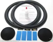 Alon IV 12" Woofer Refoam Kit with shims and dust caps - Speaker Foam Repair