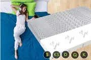 STARRY EUCALYPT 8cm Memory Foam Mattress Topper 7-Zone Graphite