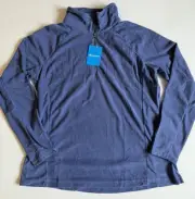 New Columbia Fleece Pullover Women’s Size XXL Purple Quarter Zip Jacket NWT