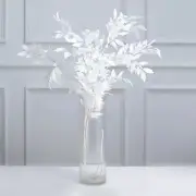 2 White 42 in Artificial Beech LEAVES Bushes Silk Plant Stems Party Decorations