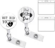 Two Retractable Badge Holders - Design: But Did You Die