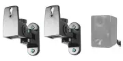 (2) Hidden Wall Mount Swivel Brackets For Mackie MR624 Studio Monitor Speakers