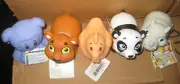 Garanimals Bath Toys Panda Rino Chicken Lamb Bear Party Favors Set of 5 NWT 2"