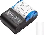 Portable Mini Thermal Printer 2 inch Wireless USB Receipt Bill Ticket Printer with 58mm Print Paper Compatible with iOS Android Windows for Restaurant Sales Retail