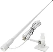 VHF Marine Antenna Waterproof 3DBI 43.3Inch Fiberglass Antennas W/22.9Ft(7M