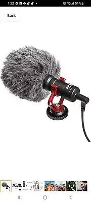 BOYA BY-MM1 On Camera Shotgun Microphone for iPhone, Android Smartphones, Vlogs