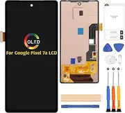 A-MIND for Google Pixel 7A 6.1" OLED Screen Replacement with Frame (Fingerprint Cable Transfer Required) Display Assembly with Touch Digitizer Repair Tools Kit G0DZQ GWKK3 GHL1X