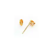 14k Yellow Gold 5x2.5mm Marquise Citrine Earrings