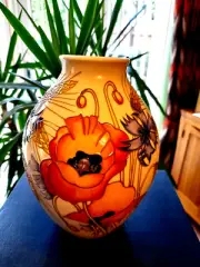 MOORCROFT PAIX (PEACE) VASE 3/8 EMMA BOSSONS C2019 RRP £595 NEW BOX/SLEEVE