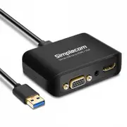 [DA326] USB 3.0 to HDMI + VGA Video Adapter with 3.5mm Audio Full HD 1080p