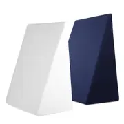 2X Memory Foam Wedge Pillows Neck Back Support with Cover Waterproof White Blue