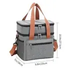 Multifunctional Double Layers Tote Cooler Lunch Bags for Women Men Large Capacit