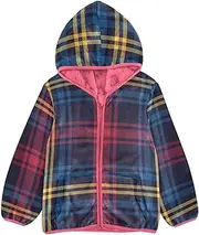 [Caihoyu] Toddler Sherpa Jacket Lightweight Zip Sweatshirt Toddler Girls Coat
