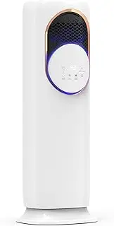 [ADVWIN] 4 in 1 Cooler & Heater Fan, 4L Evaporative Air Cooler with Humidifier, 1800W Heating, UV Light, 3 Speeds, for Bedroom Living Room Office, White