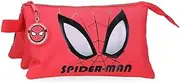 Marvel Disney, Spiderman Authentic, Kulturtasche, Etui, aus Polyester, Verstellbarer Schulterriemen. Von Joumma Bags