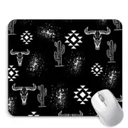 Black Western Mouse Pad - Trendy Preppy Girly Office Desk Mousepad Black Tren...