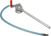 Folpus Drum Rotary Hand Pump Hand Crank Fuel Oil Transfer Pump Hose Manual Liquid Pump for Automotive, Motorcycle, Car Accessories