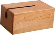 ＫＬＫＣＭＳ Tissue Box Cover Tissue Cover Solid Wood Rectangle European Tissue Box Tissue Holder for Bedroom Kitchen Home Bathroom Table, E