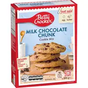Betty Crocker Milk Chocolate Chunk Cookie Mix 485g