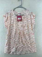 Cap Sleeve Button-Front with Tie-Front Blouse - Isabel Maternity Size XS