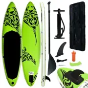 SUP Board Complete Set For Adult Inflatable Surfboard Stand Up Paddleboard Green