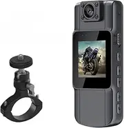 1080P HD Mini Body Camera with Infrared Night Vision, Portable Police Body Cam, Bike Camcorder, Small Digital Video Recorder for Security, Sports, and Evidence Recording (Black,Add 32GB)