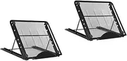 ETHZZLE 2pcs Adjustable Bracket Foldable Storage Shelf Tablet Rack Laptop Rack