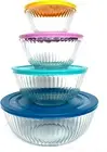 Pyrex 100+ Years Glass Mixing Bowls 8-Piece Improved (Limited Edition) - Asso...
